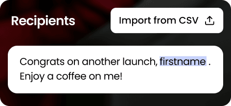 Bulk recipients import