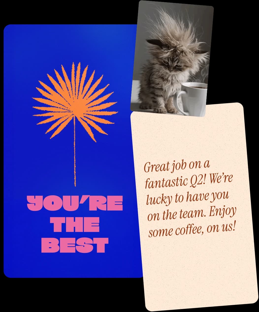 Personalized gift card with custom message