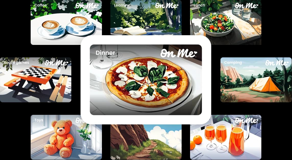 Gift categories collage