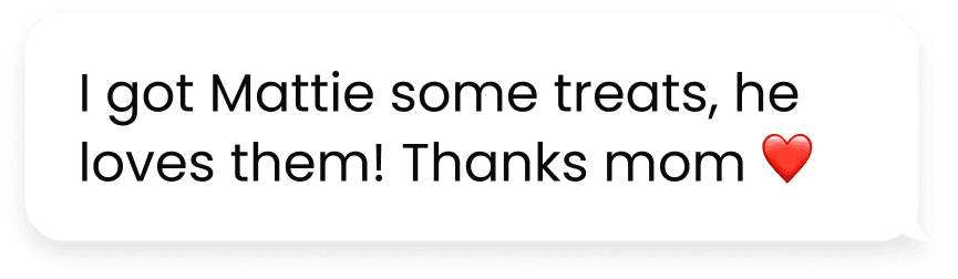 Thank you message