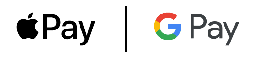 Google Pay and Apple Pay logos