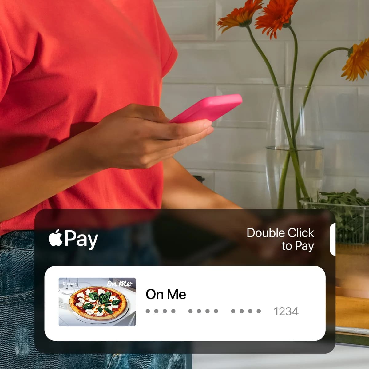 On Me cards being spent online using apple pay