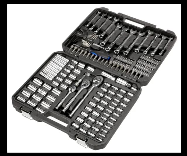 Picture of the product: Power Torque 200 Piece 1/4, 3/8, 1/2 Inch Drive 6 Point SAE,