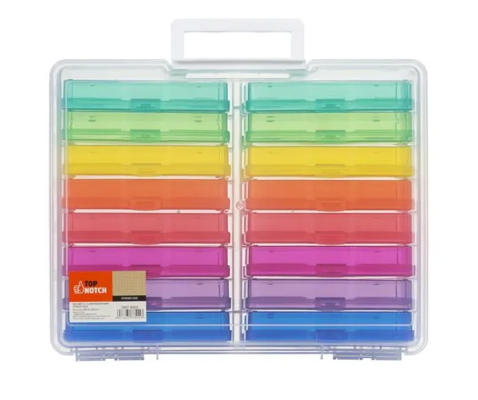 Picture of the product: 12" x 15" Plastic Photo & Craft Keeper With Handle by Top Notch