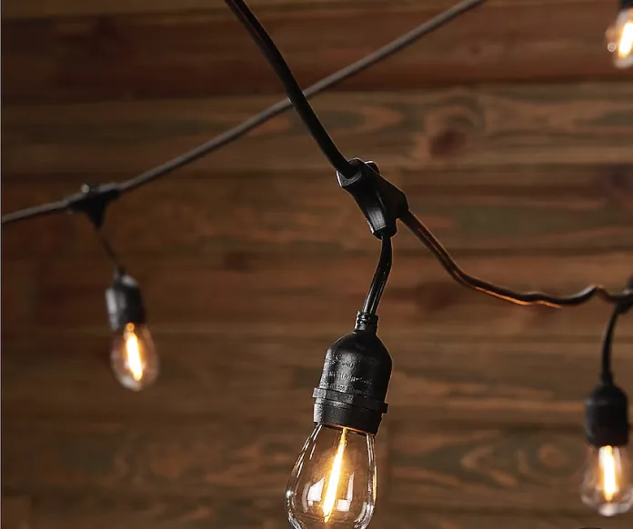 Picture of the product: Harbor Breeze 48-ft Plug Black Outdoor String Light