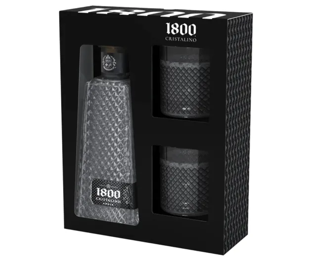 Picture of the product: 1800 Cristalino Tequila Gift Set 750ml