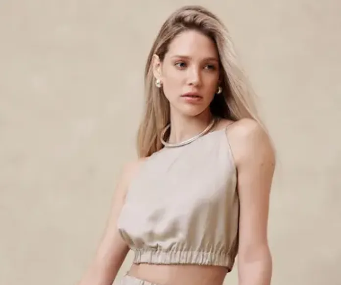 Picture of the product: Viscose-Linen Cropped Tank