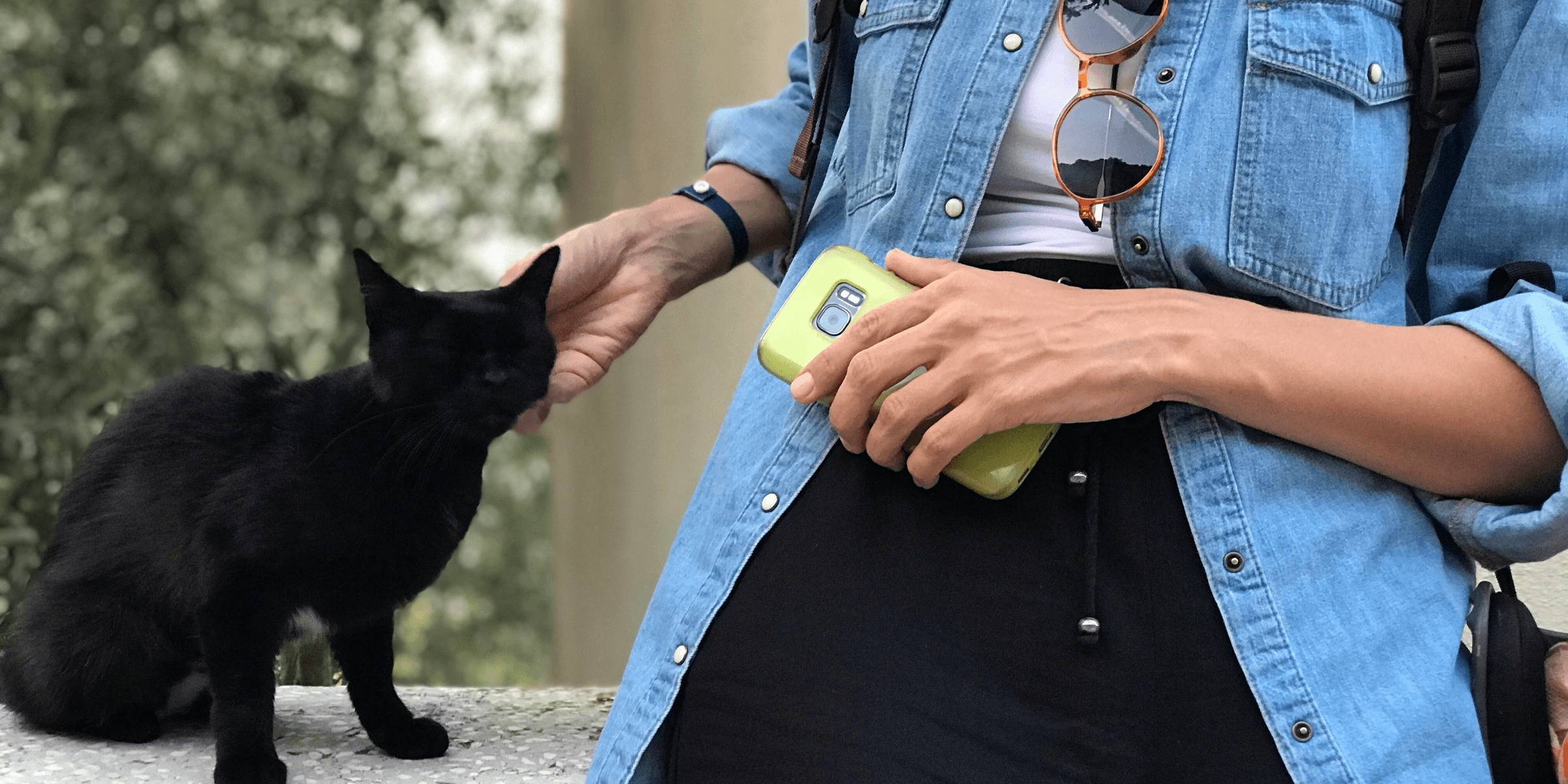 a person holding a bottle and a cat