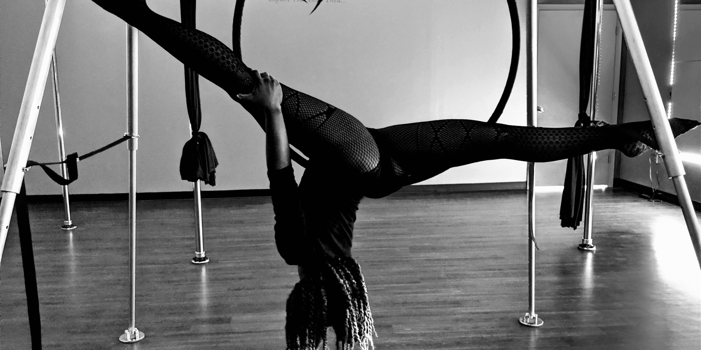 woman doing gymnastics.