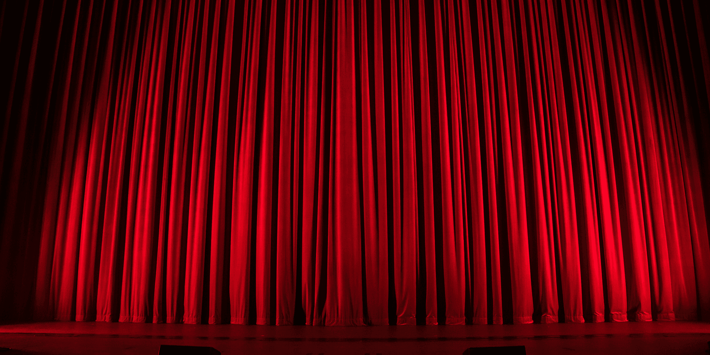 red theater curtain.
