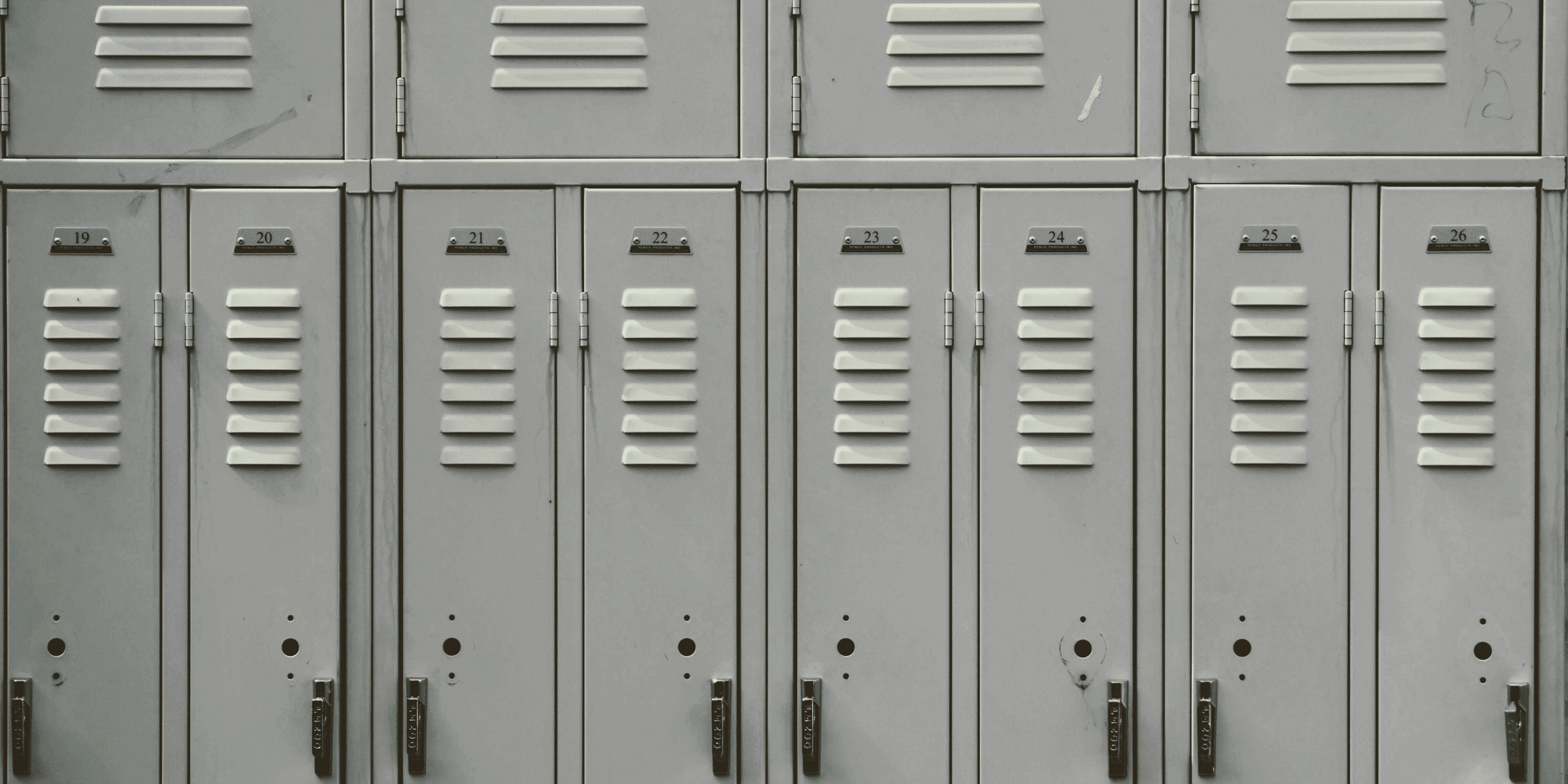 gray metal locker.