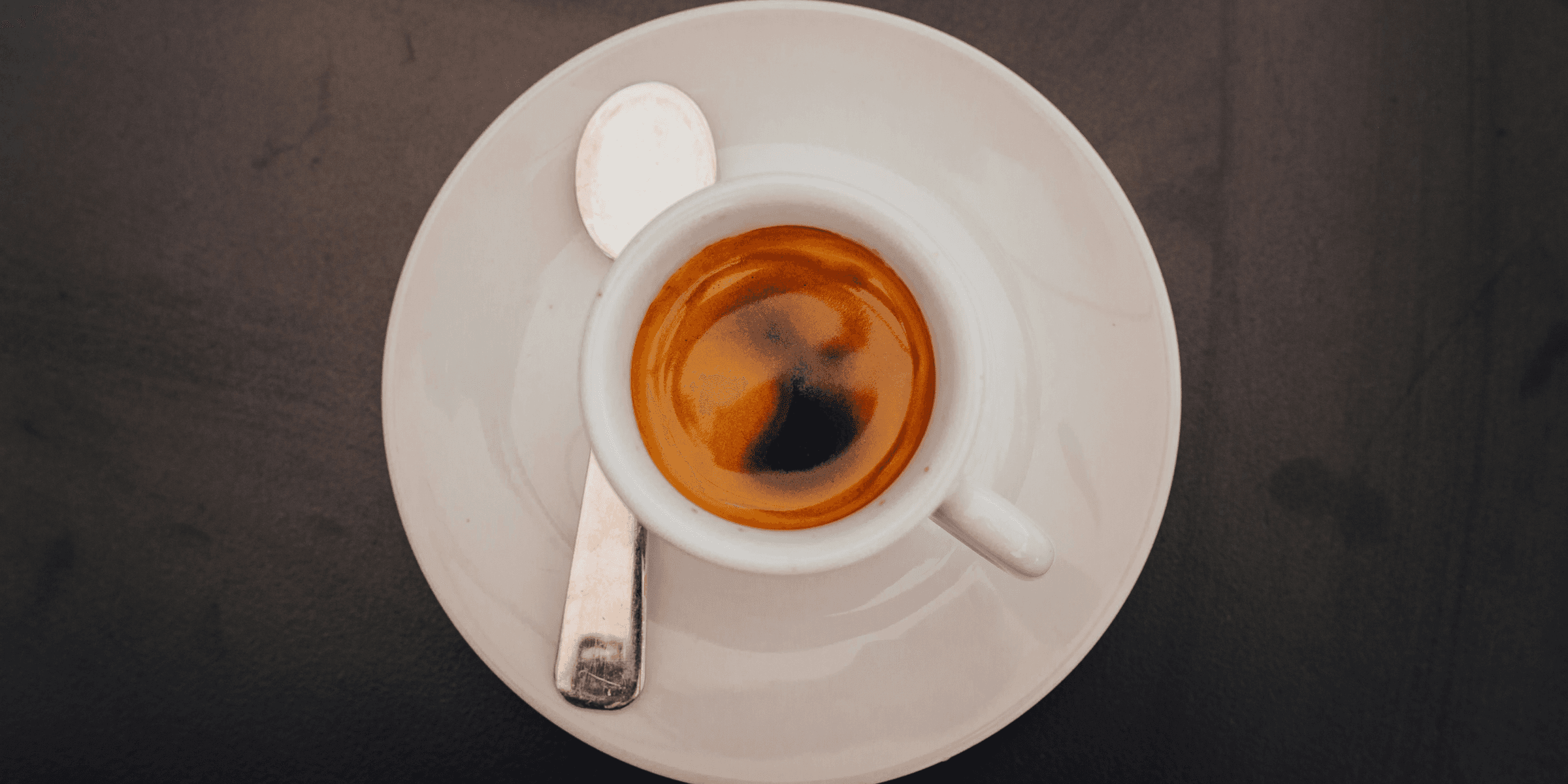 a cup of coffee.