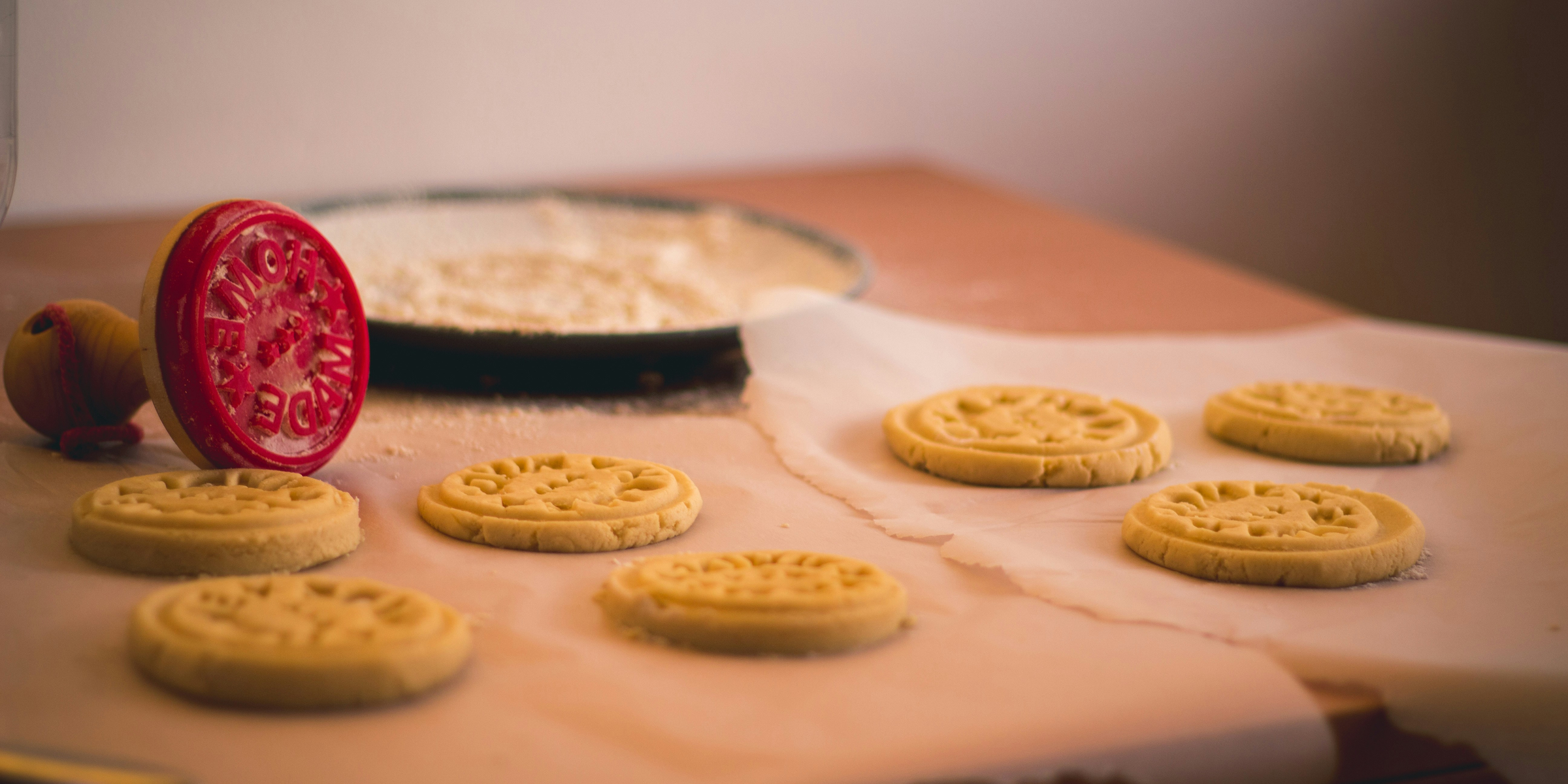 baked cookies low light photography