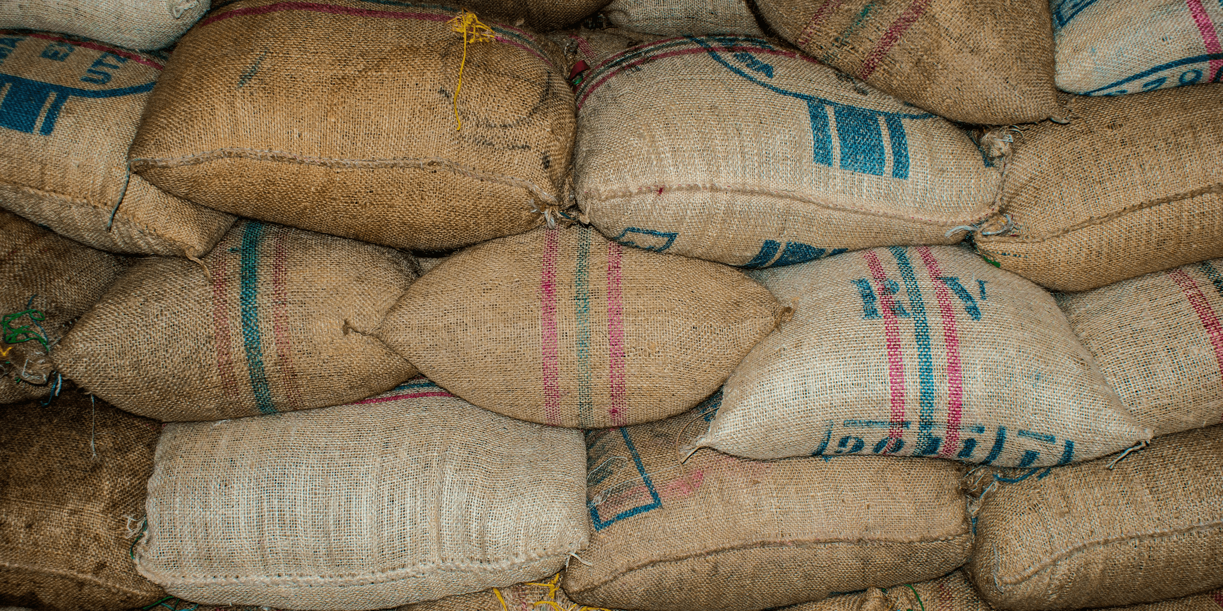 brown printed sack lot.