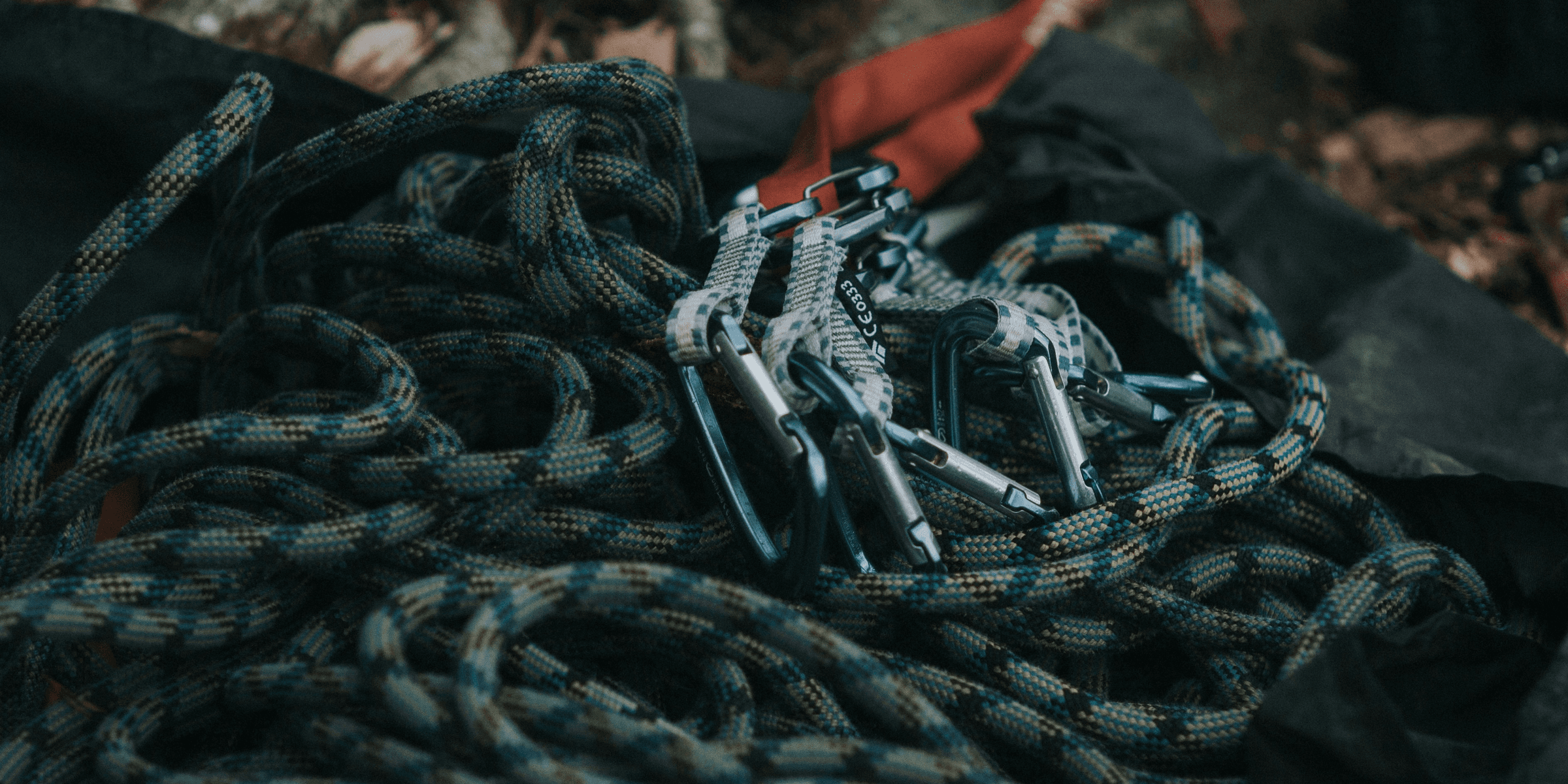 gray safety harness on focus photo