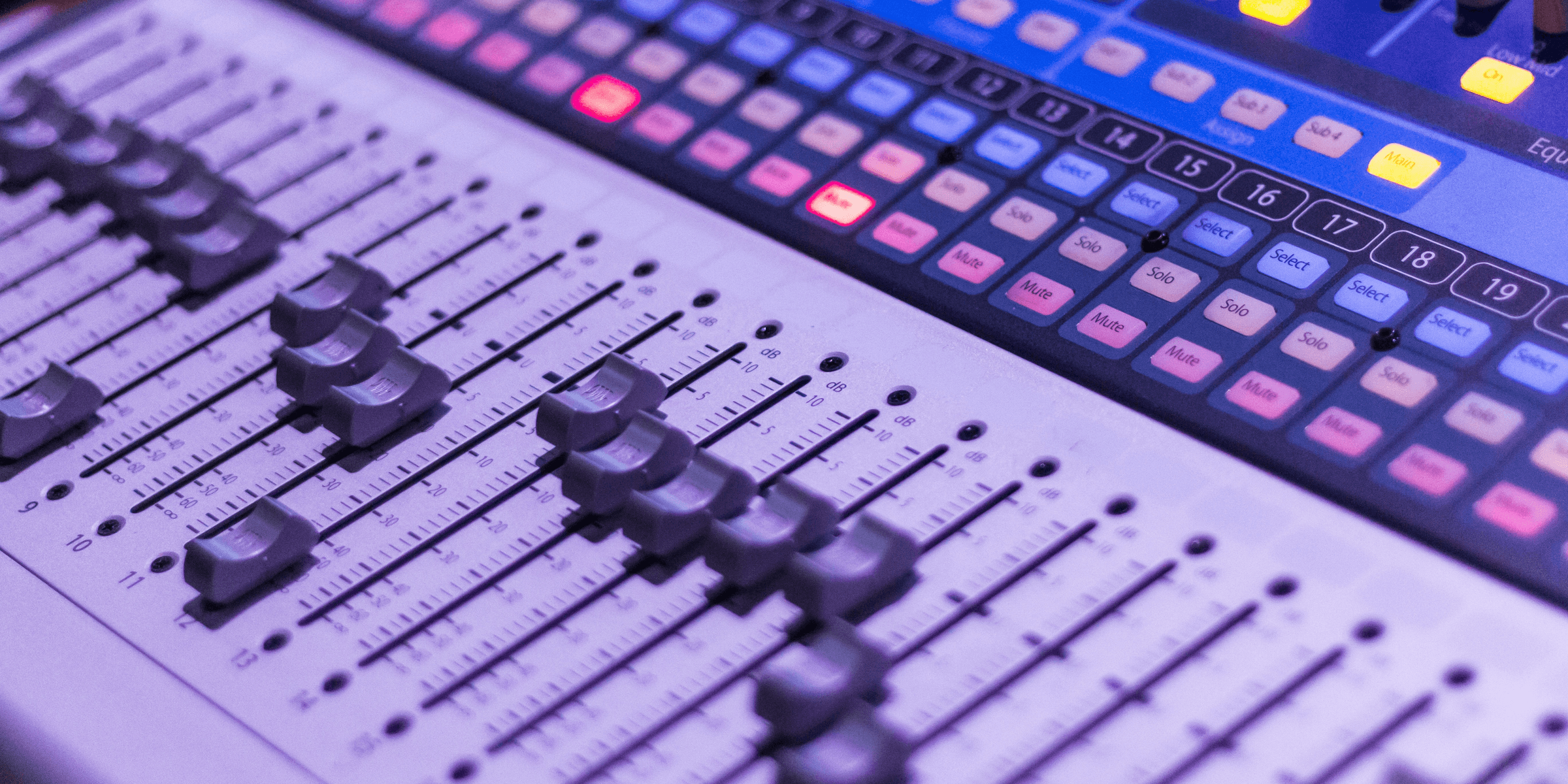 gray and black audio mixer.