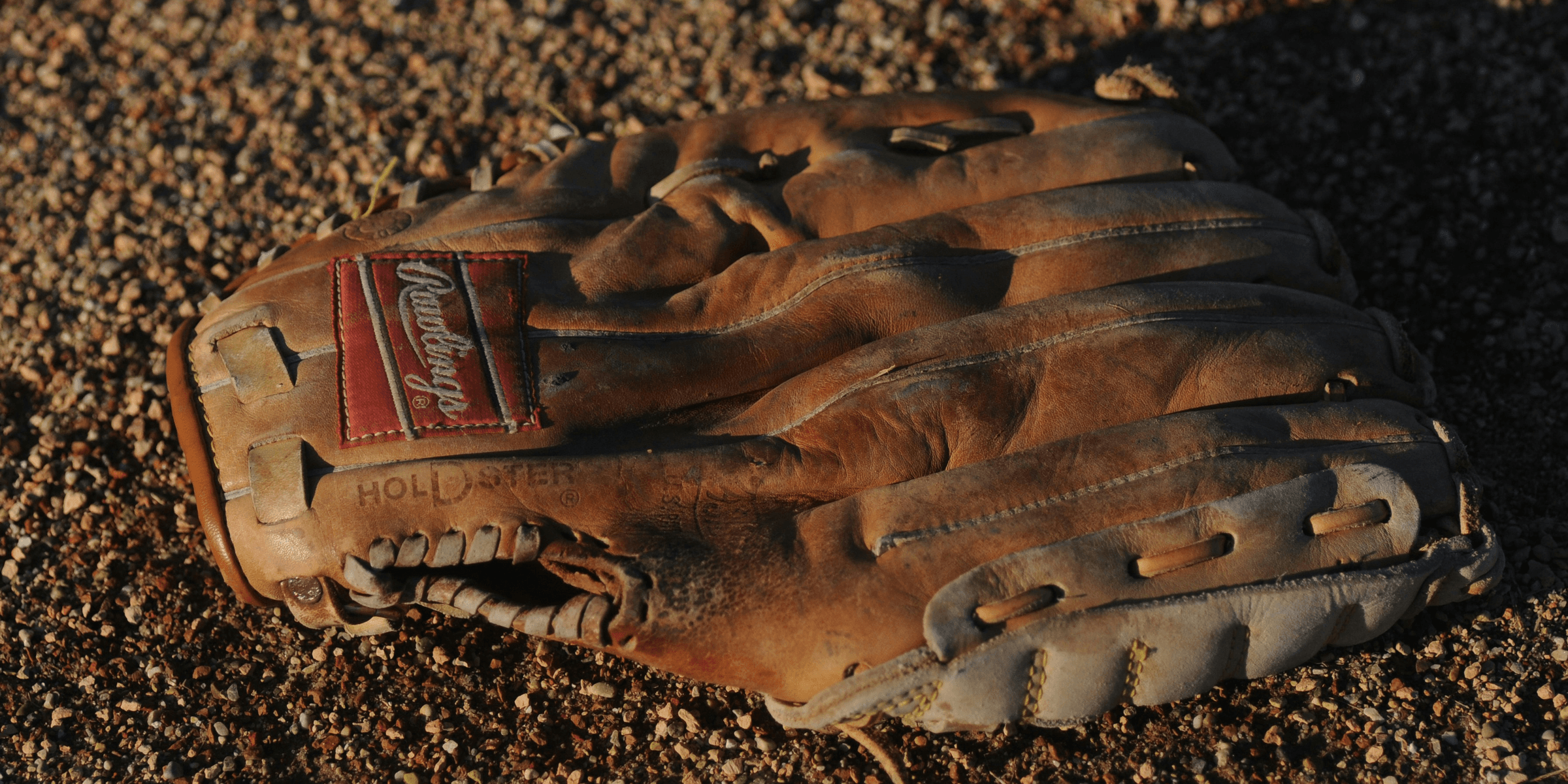 brown Remington leather baseball mitt