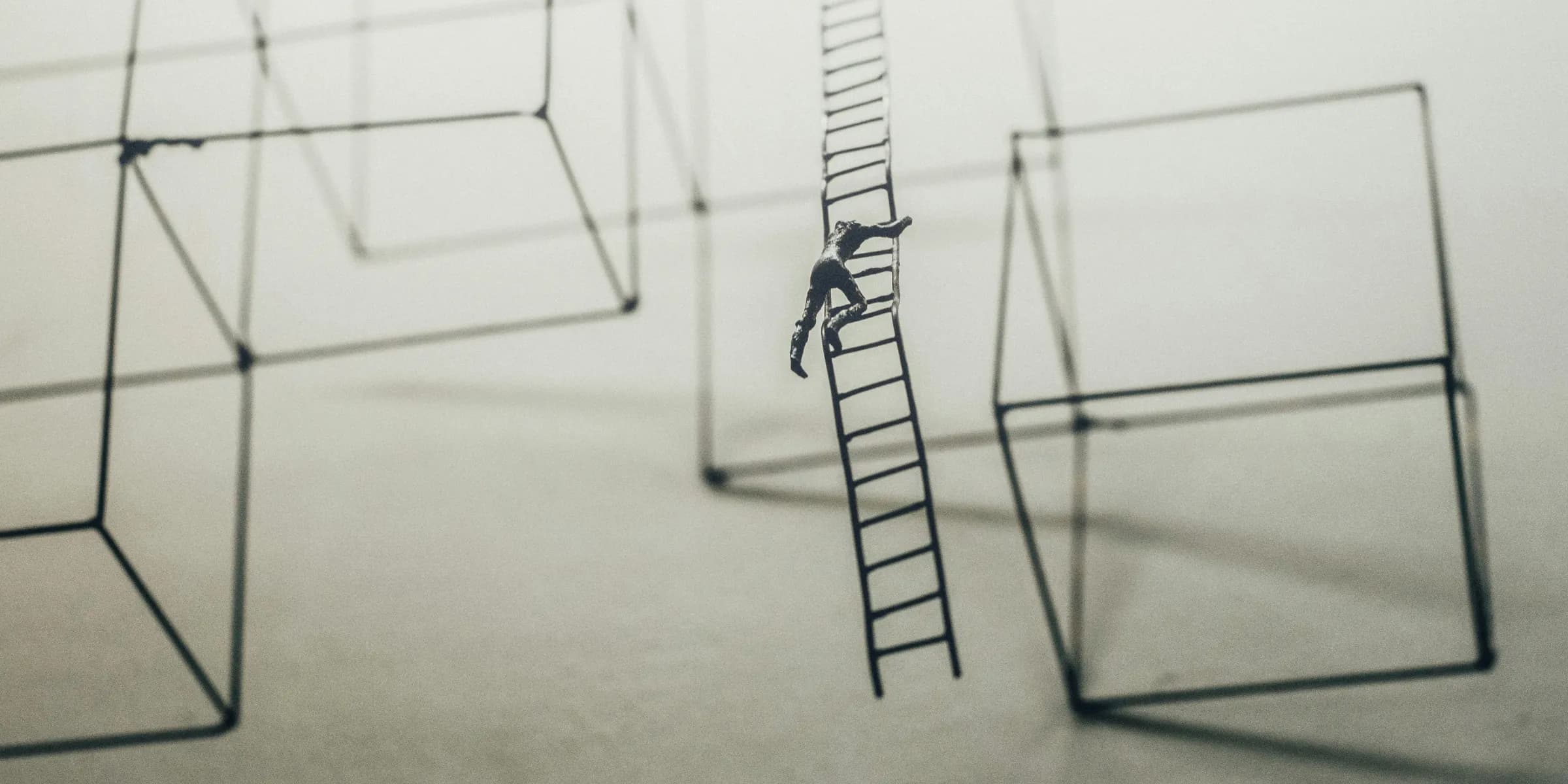 man in stairs