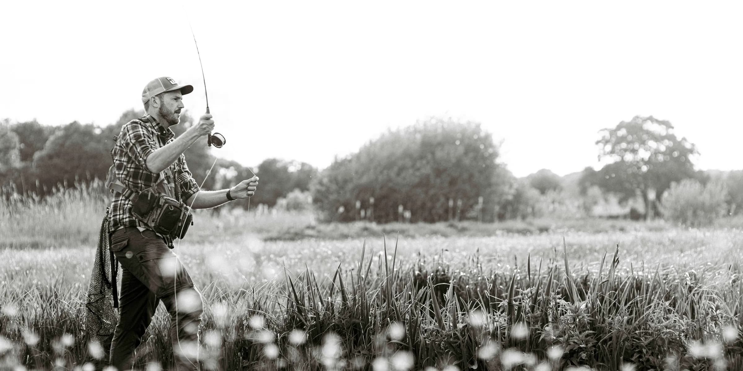 a man playing golf