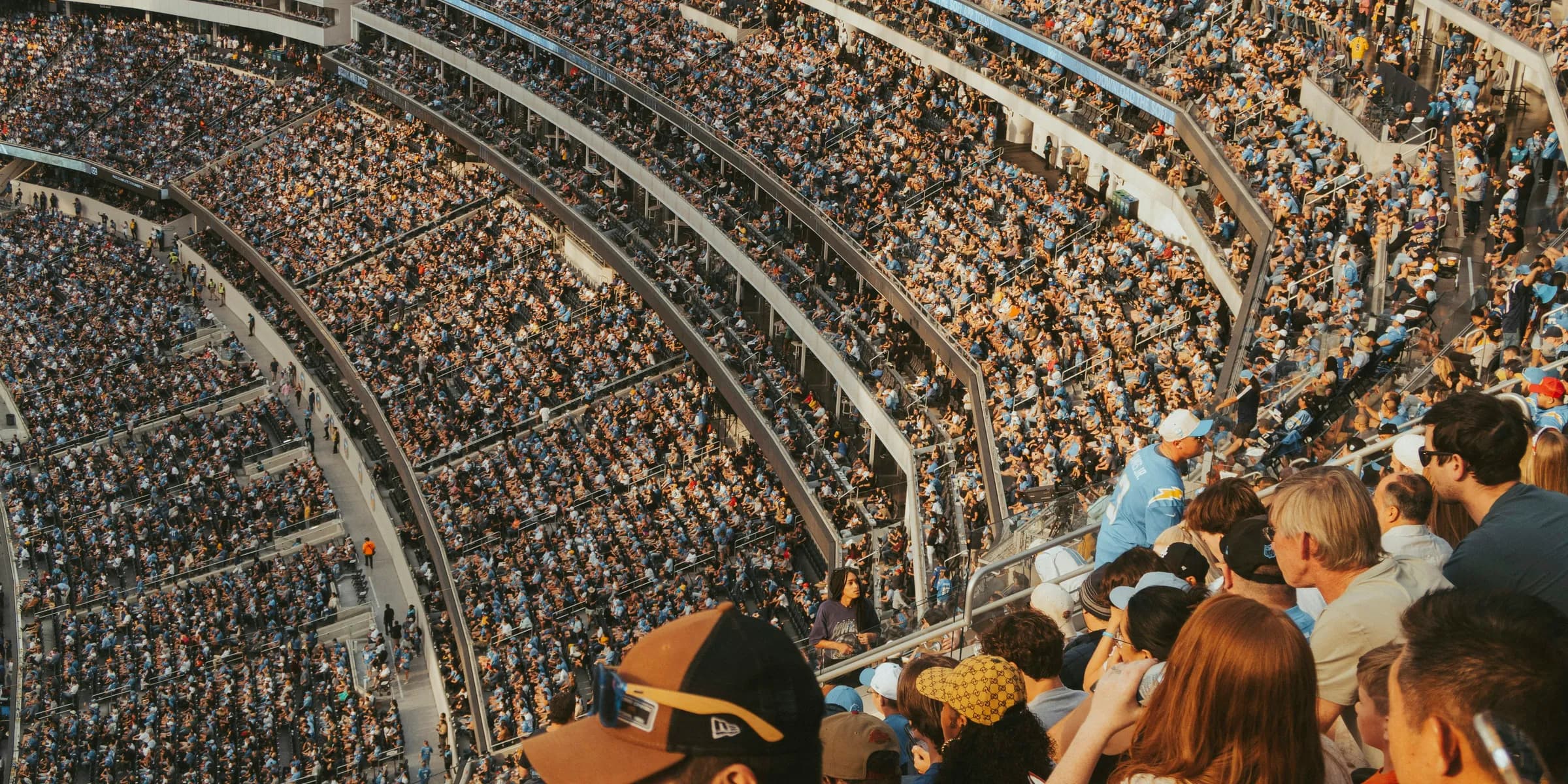 a large crowd of people in a stadium