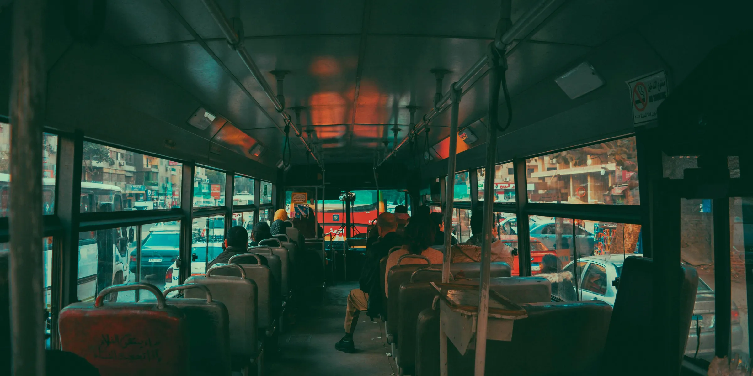 people inside bus