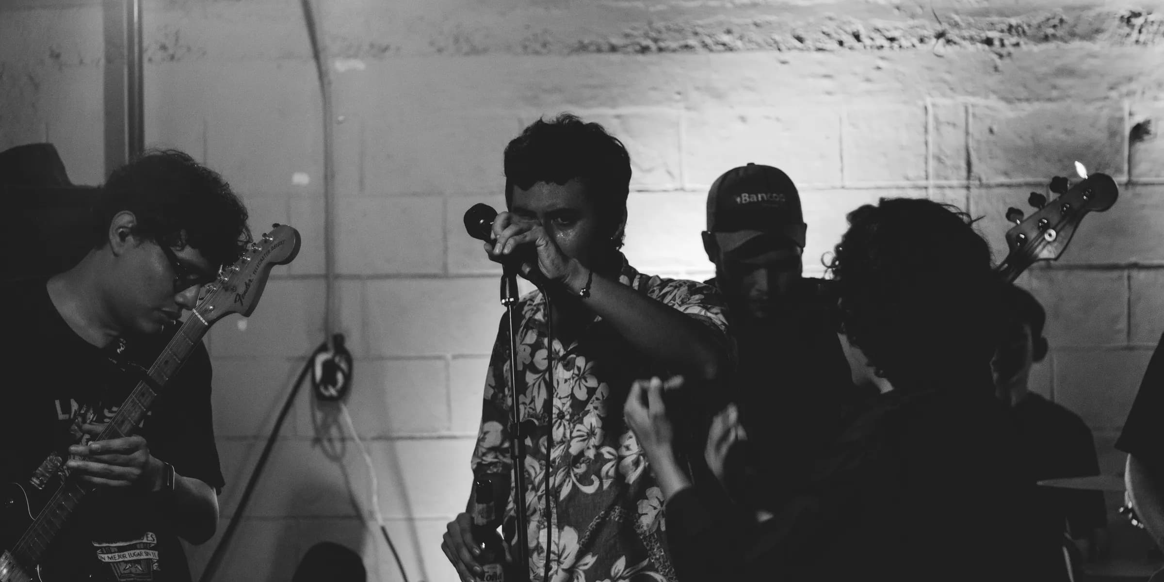 Band performing live music on stage