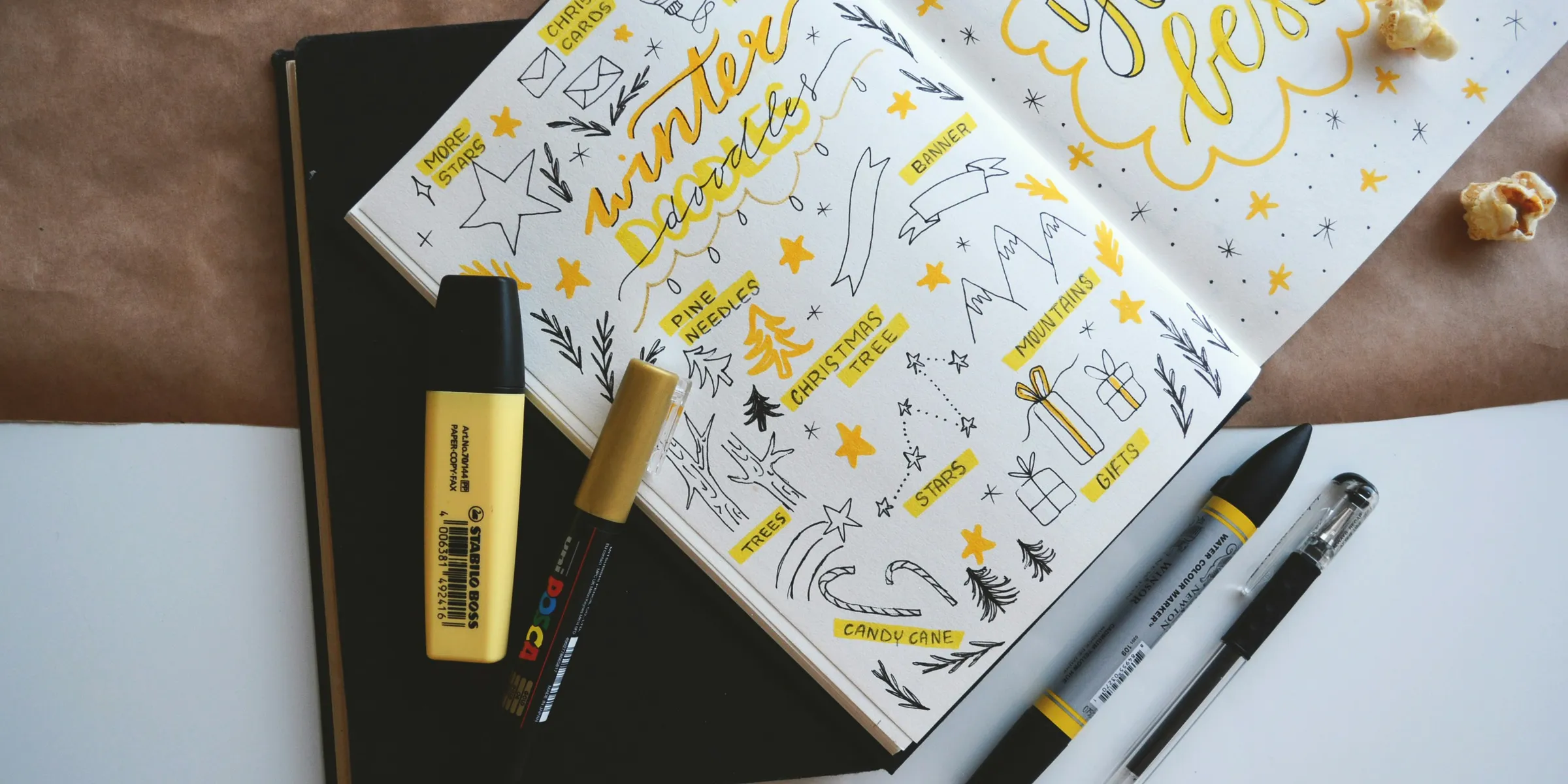 coloring book and four markers