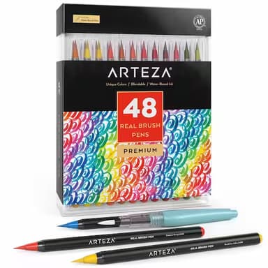 Arteza Real Brush Pens, 48 Colors