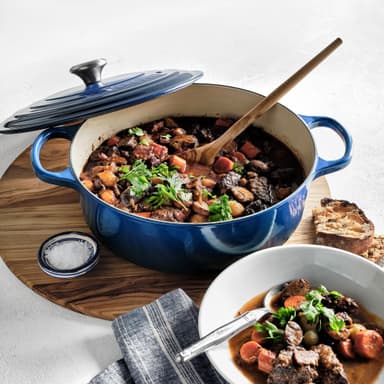 Le Creuset Signature Enameled Cast Iron Round Wide Dutch Oven, 6 3/4-Qt.