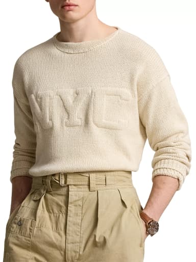 Polo Ralph Lauren NYC Cotton & Linen-Blend Sweater