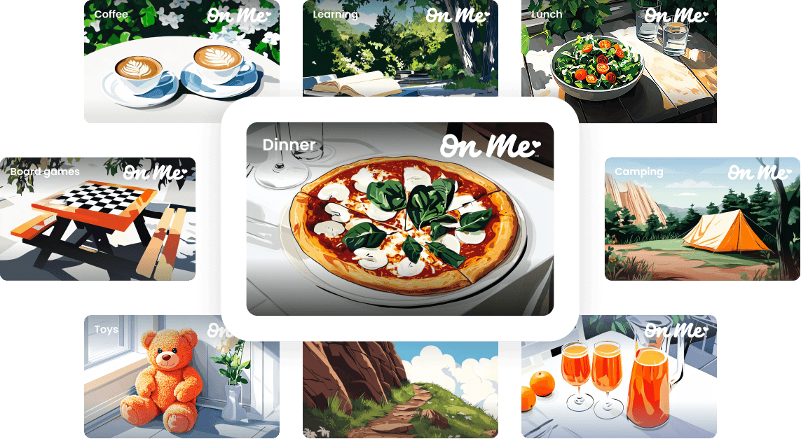Gift categories collage