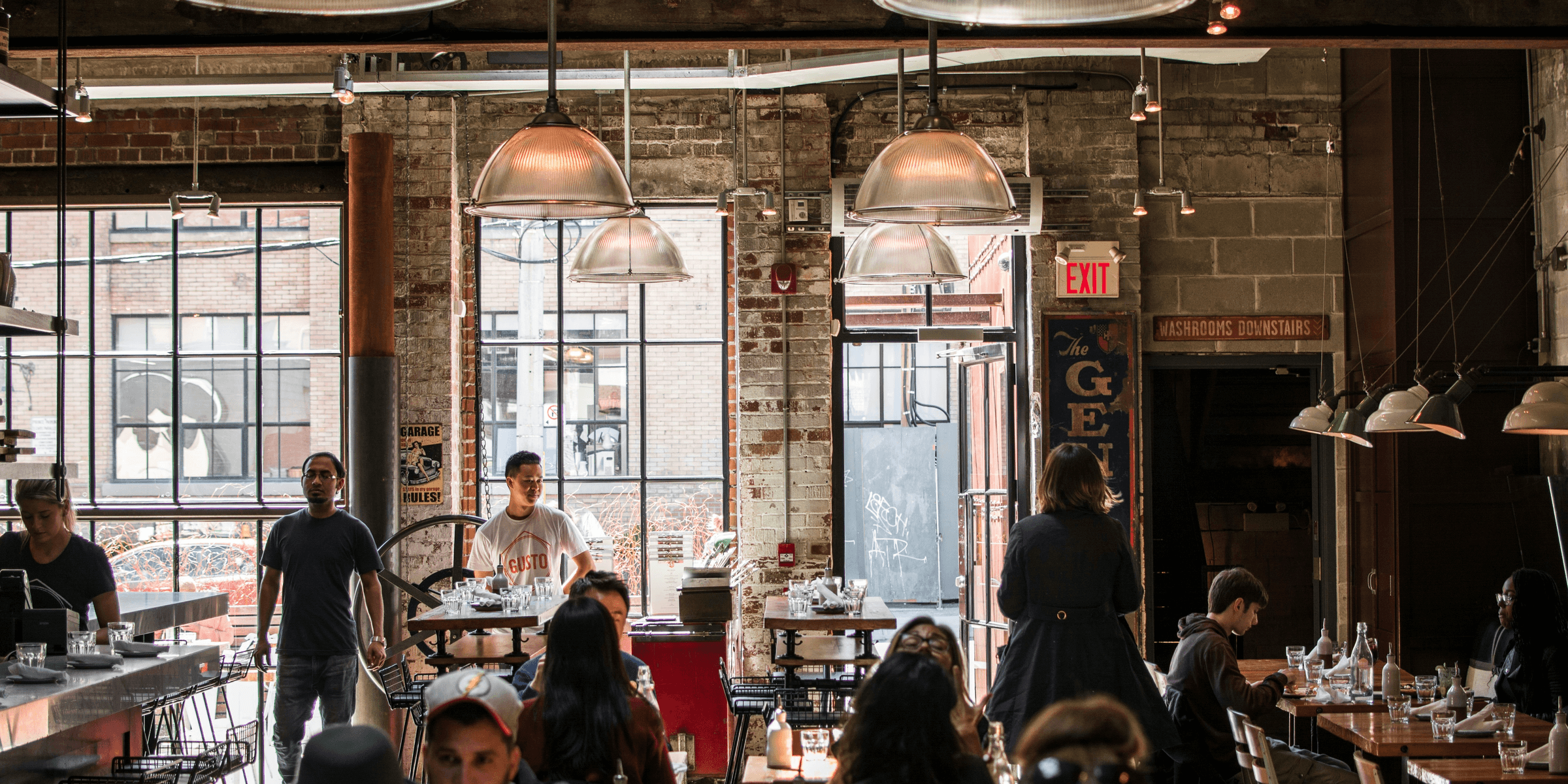 people at restaurant