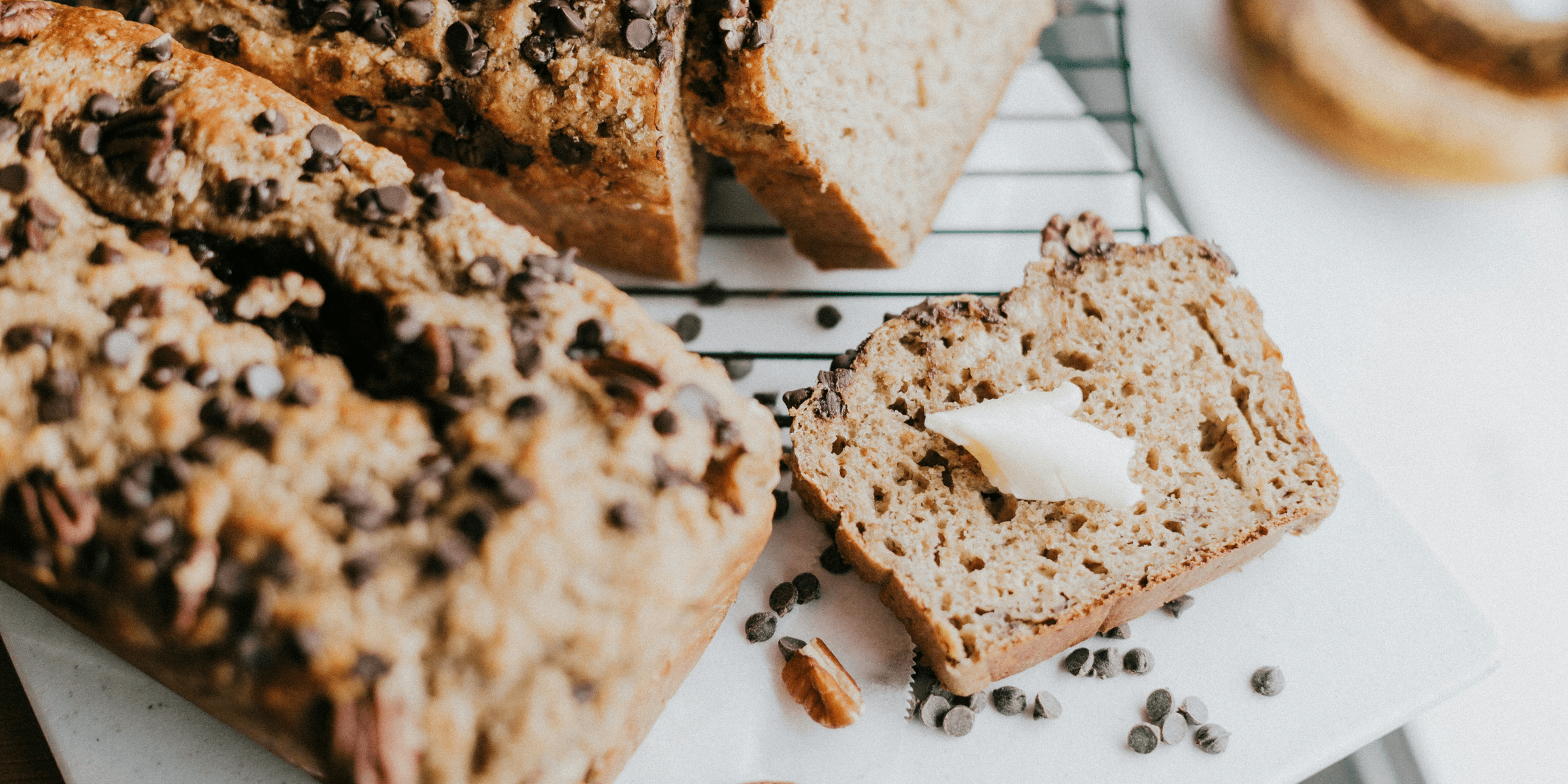 brown bread on white ceramic plate
