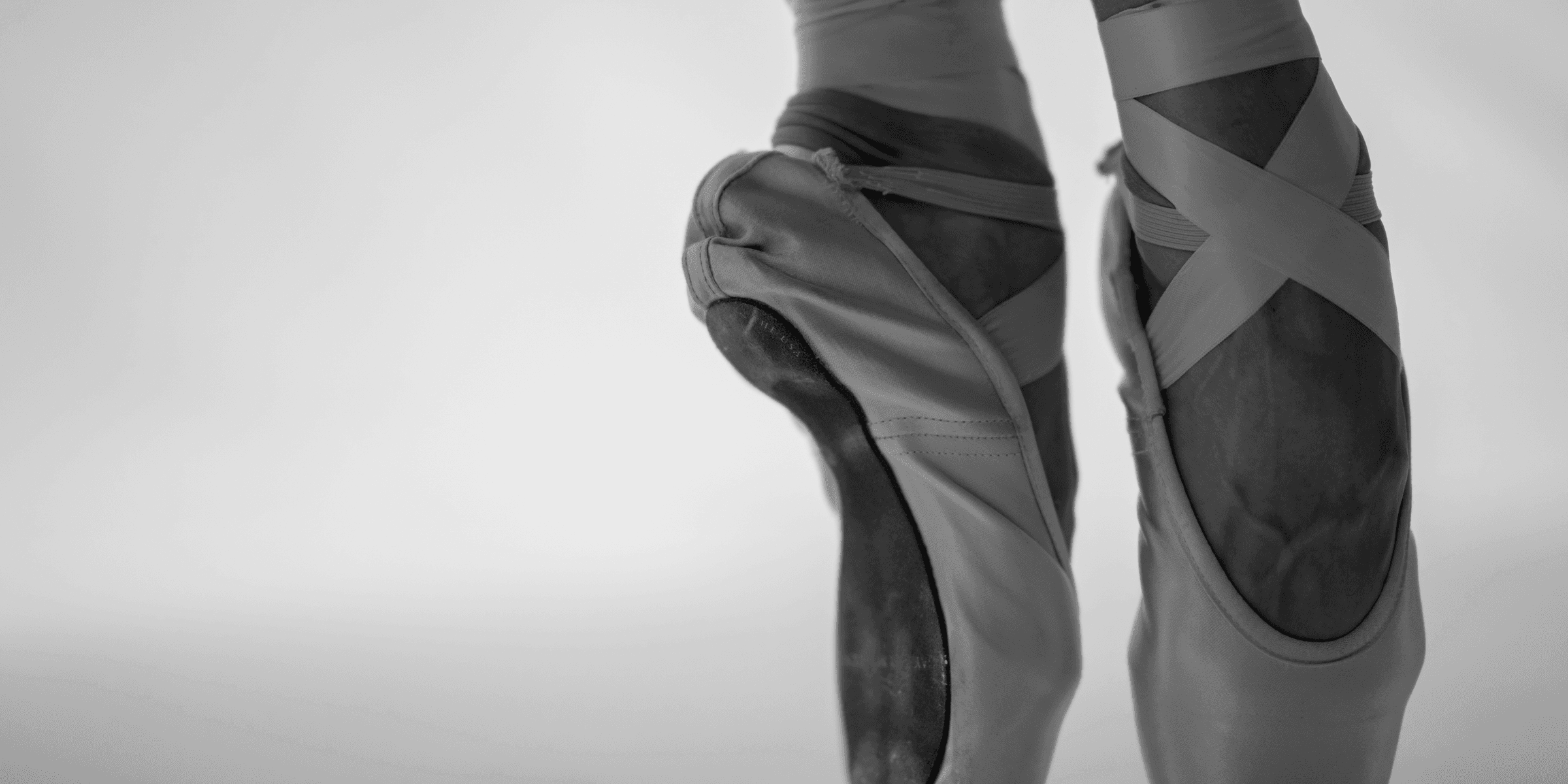 person in ballet shoes.