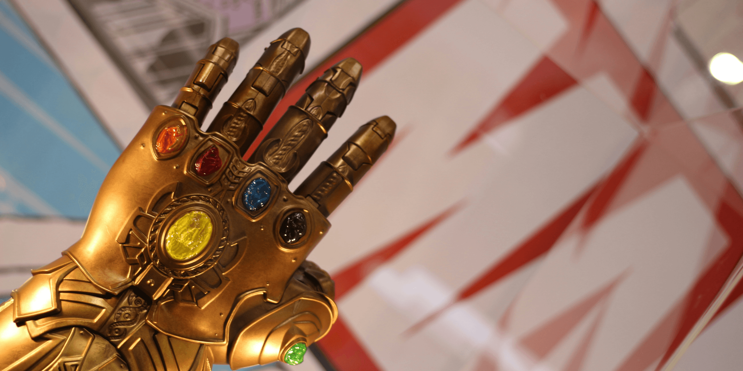 a gold and silver statue.