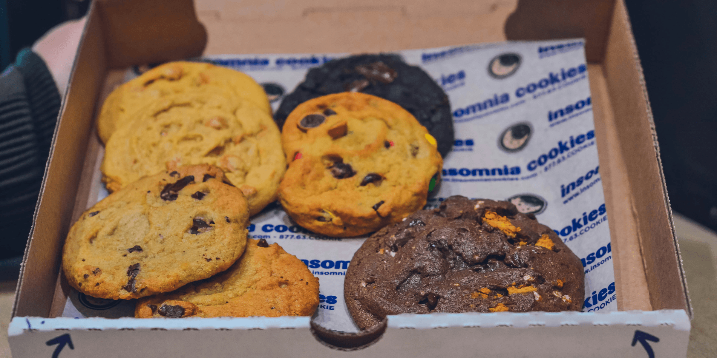 cookies in box.