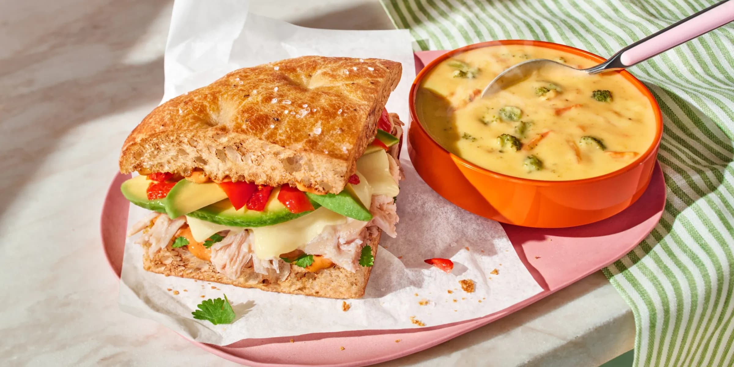 selective focus photography of sandwich