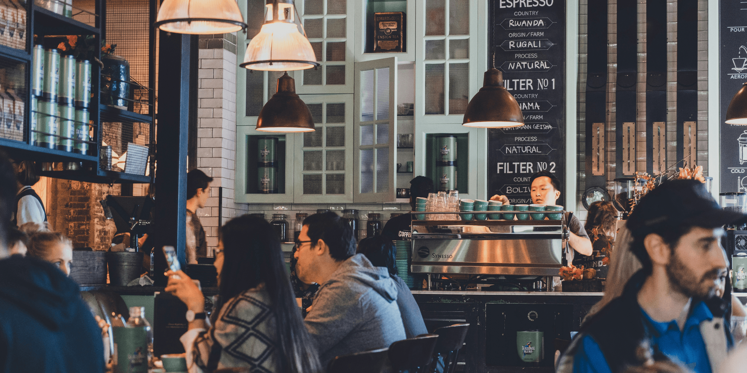 group of people eating on restaurant.