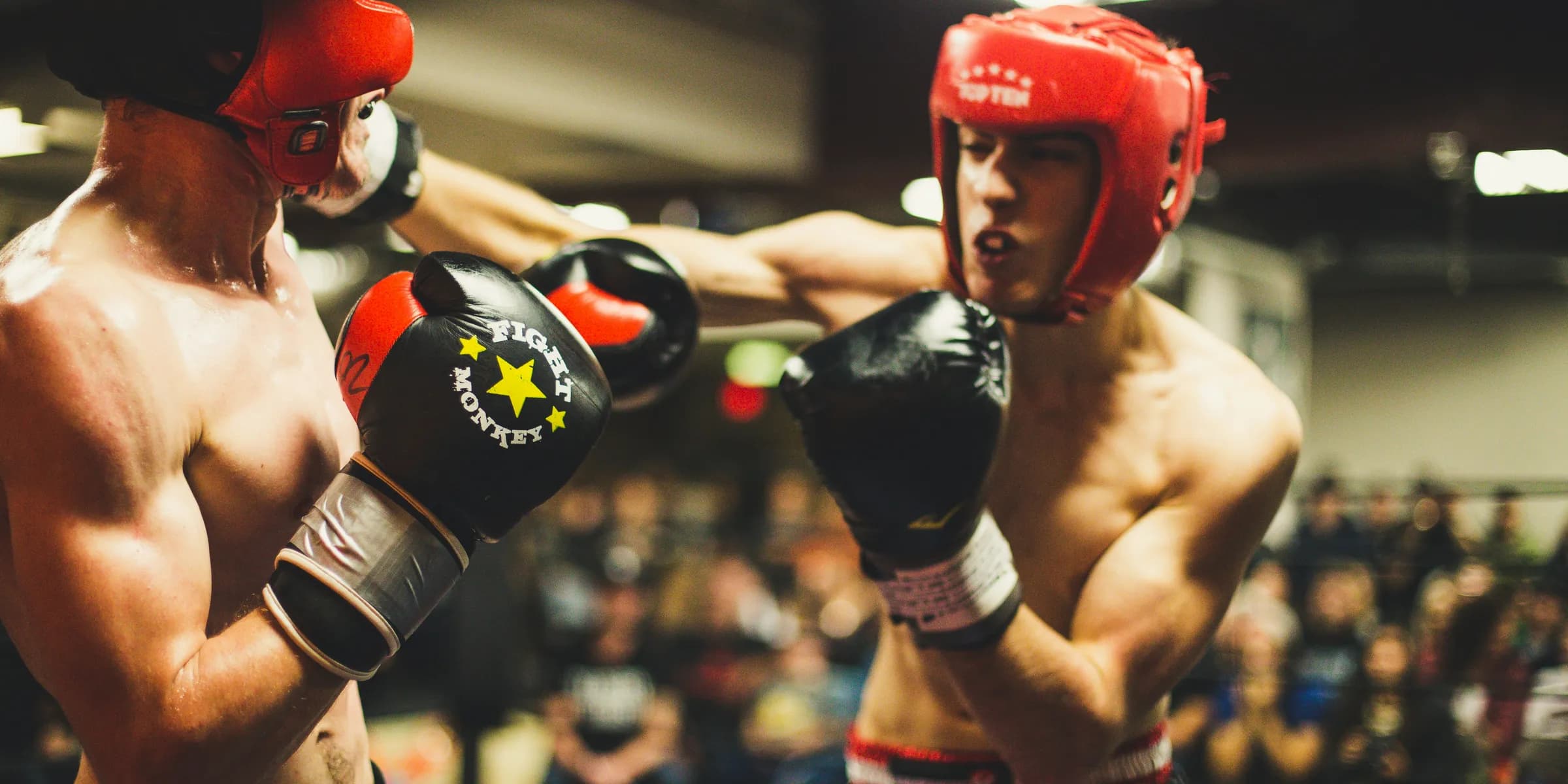 two man playing boxing