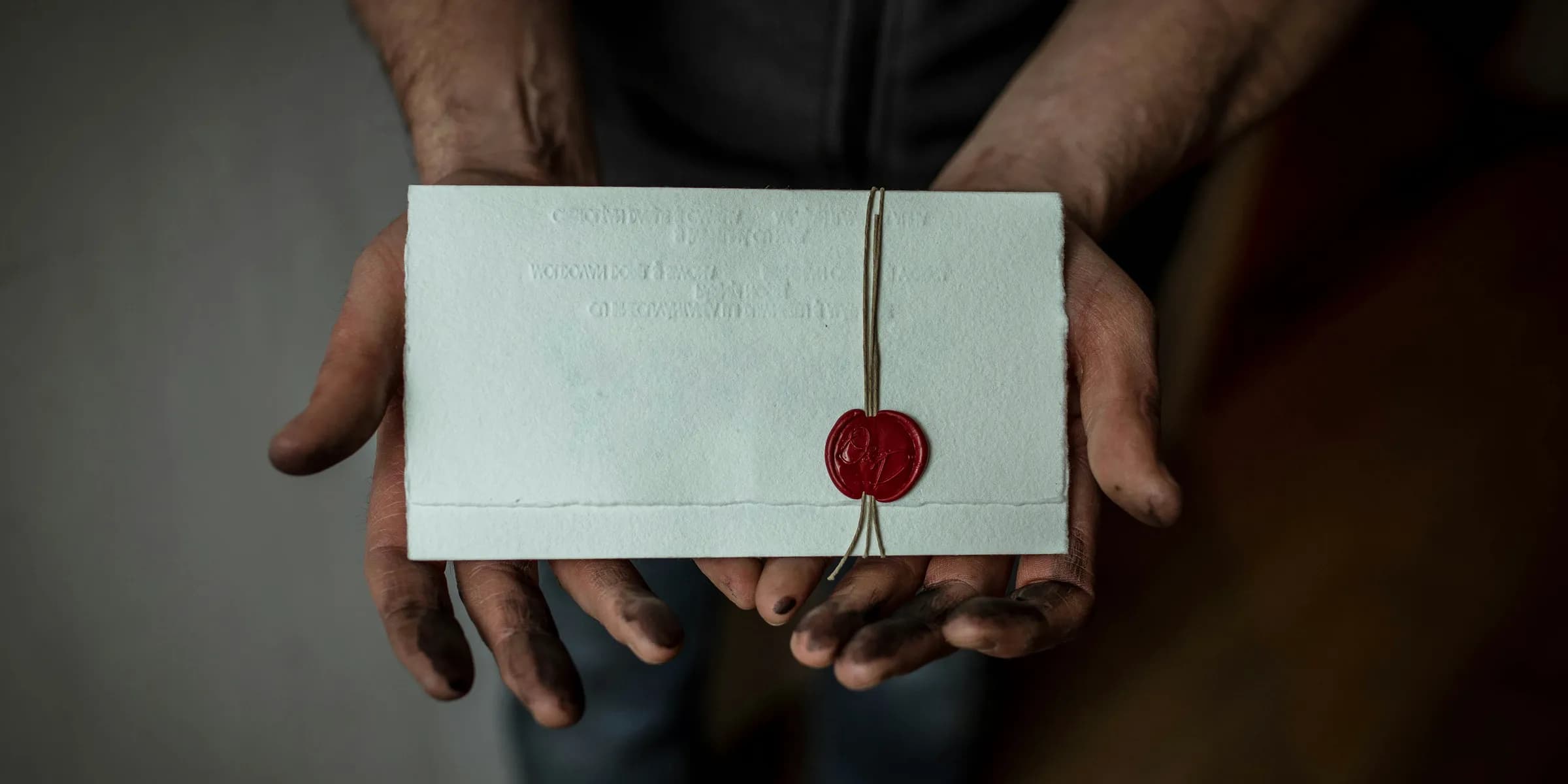 person holding white mail