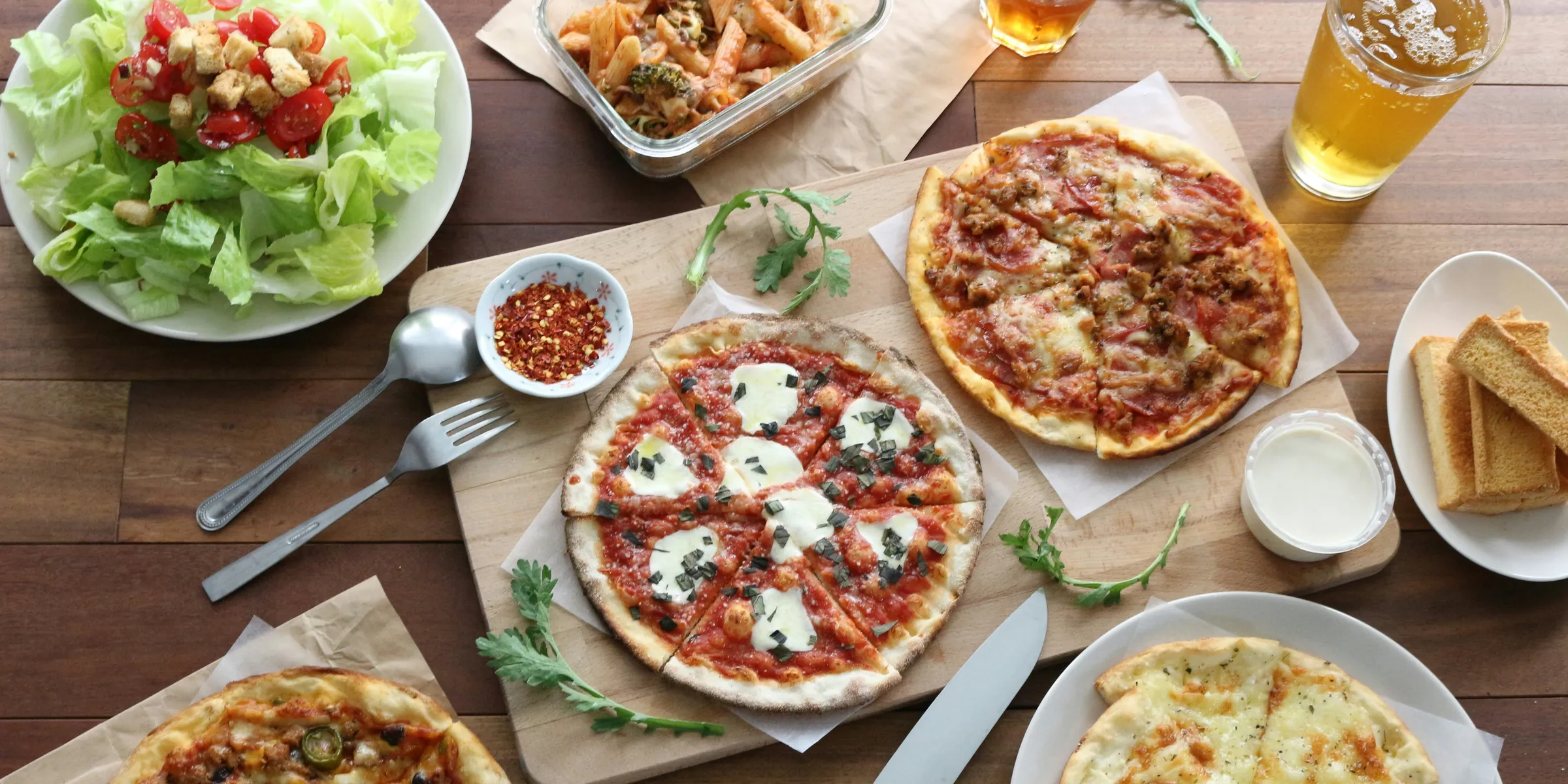 pizza on white ceramic plate