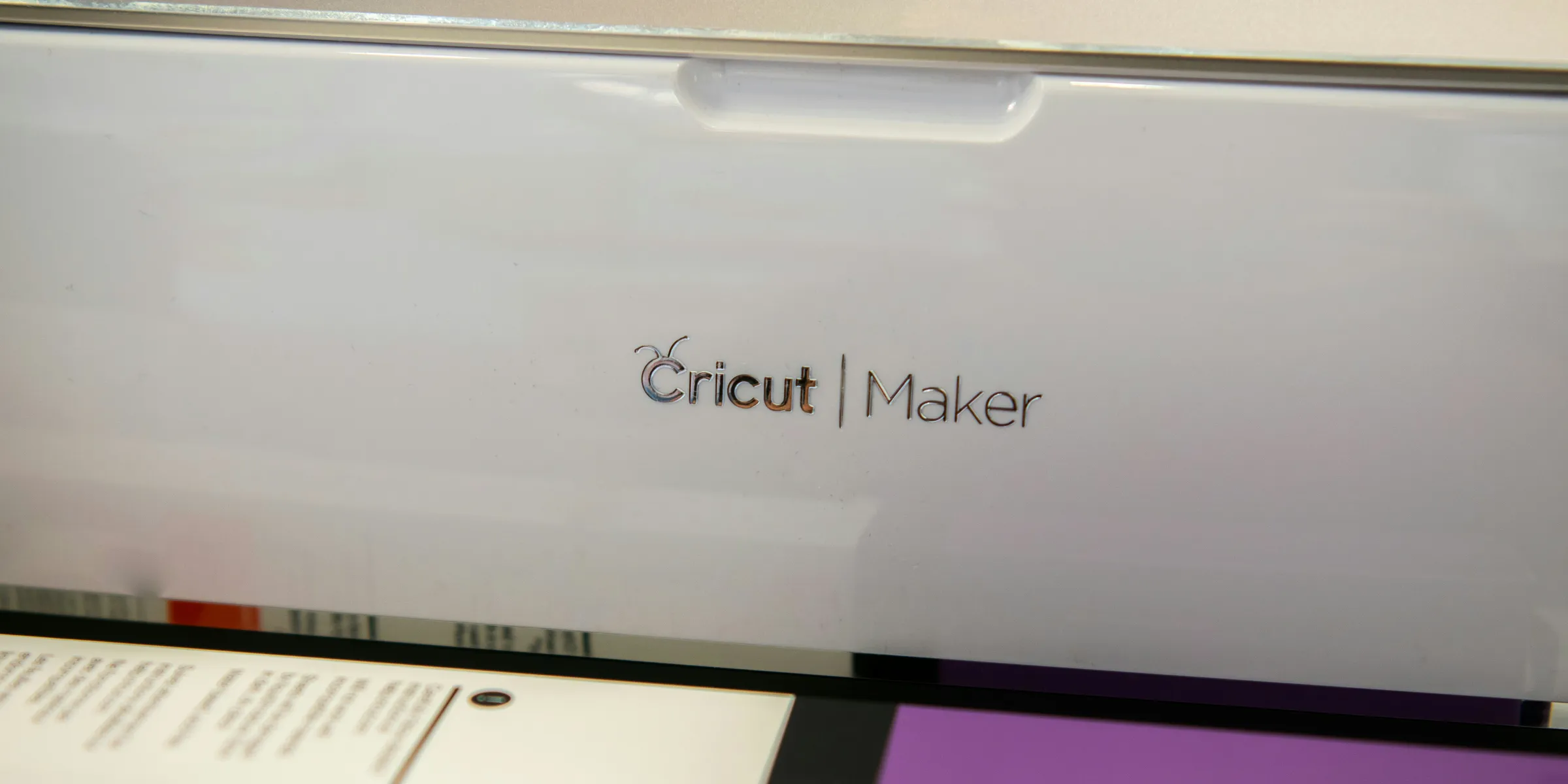 a close up of a computer screen with the word cricut maker on it