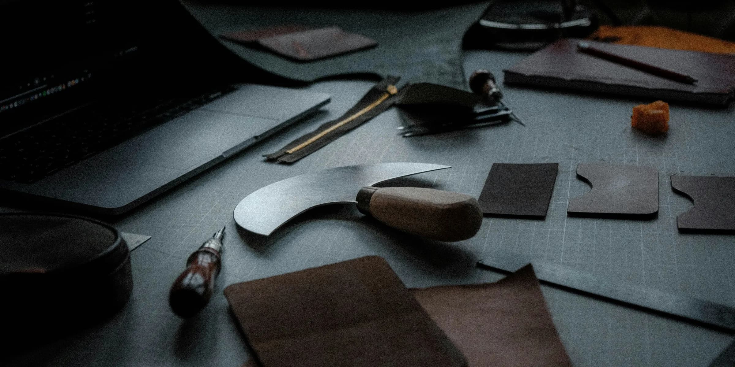 a table topped with lots of different types of tools