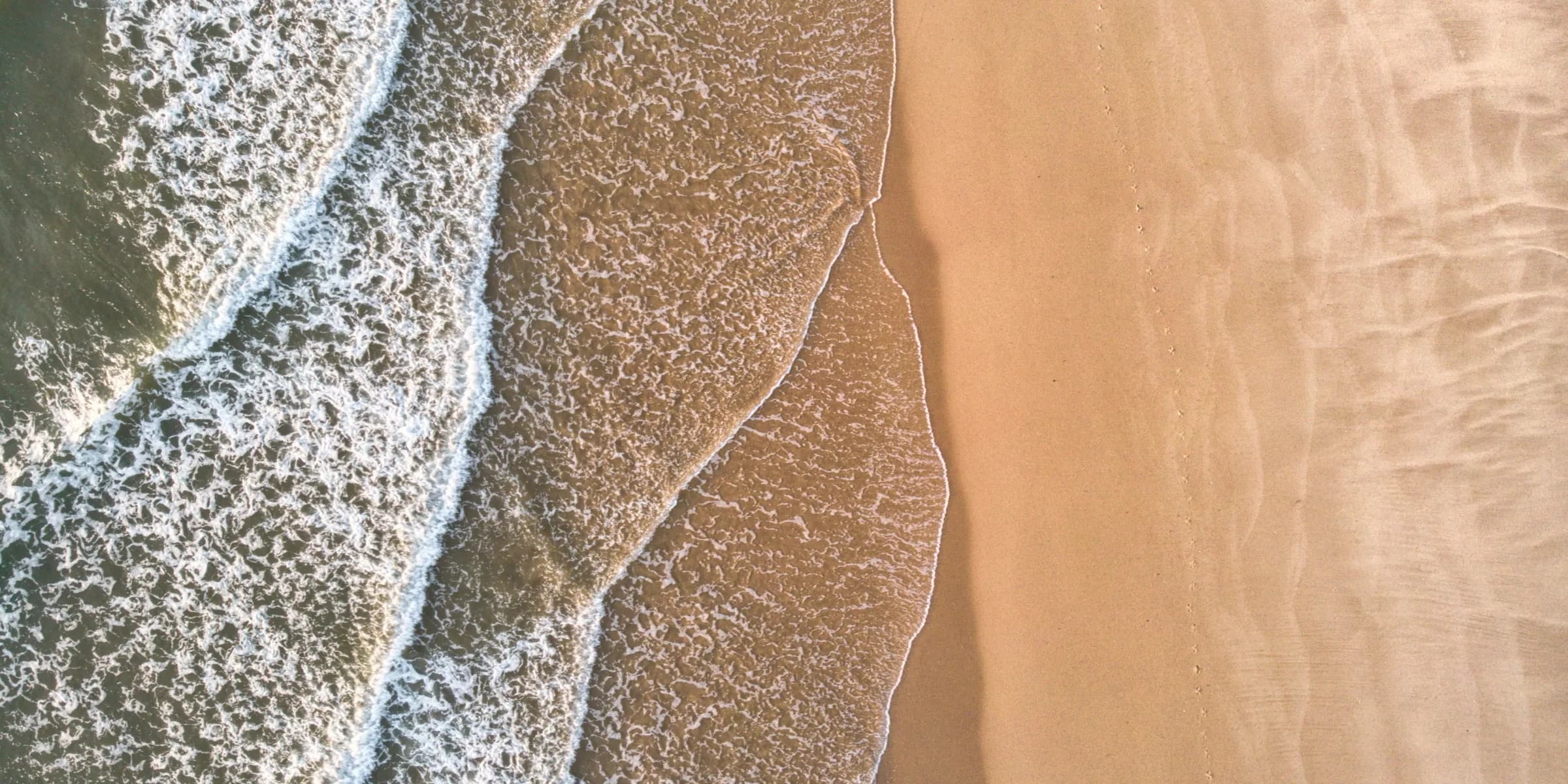 a high angle view of a beach