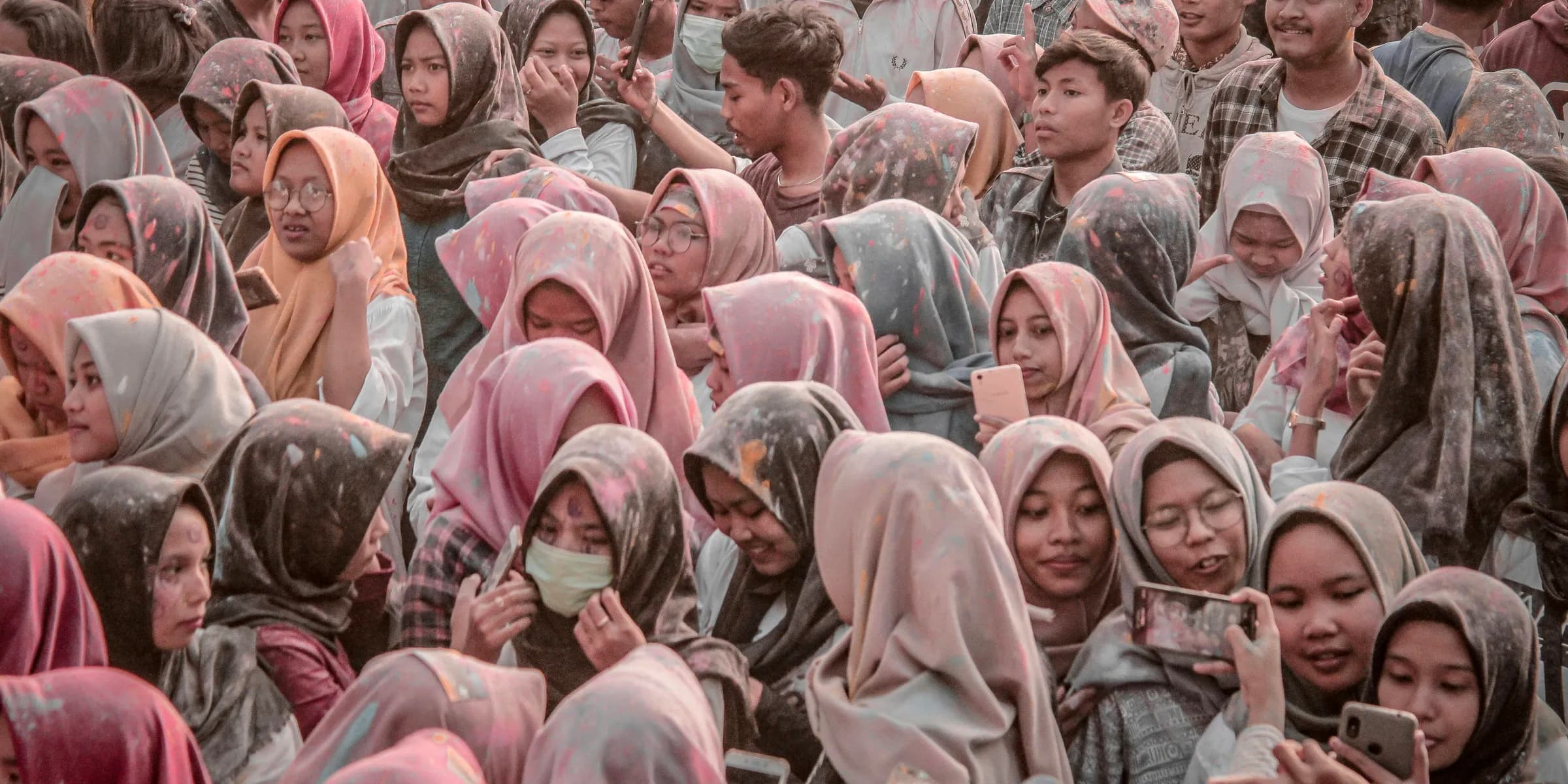 people gathering in event