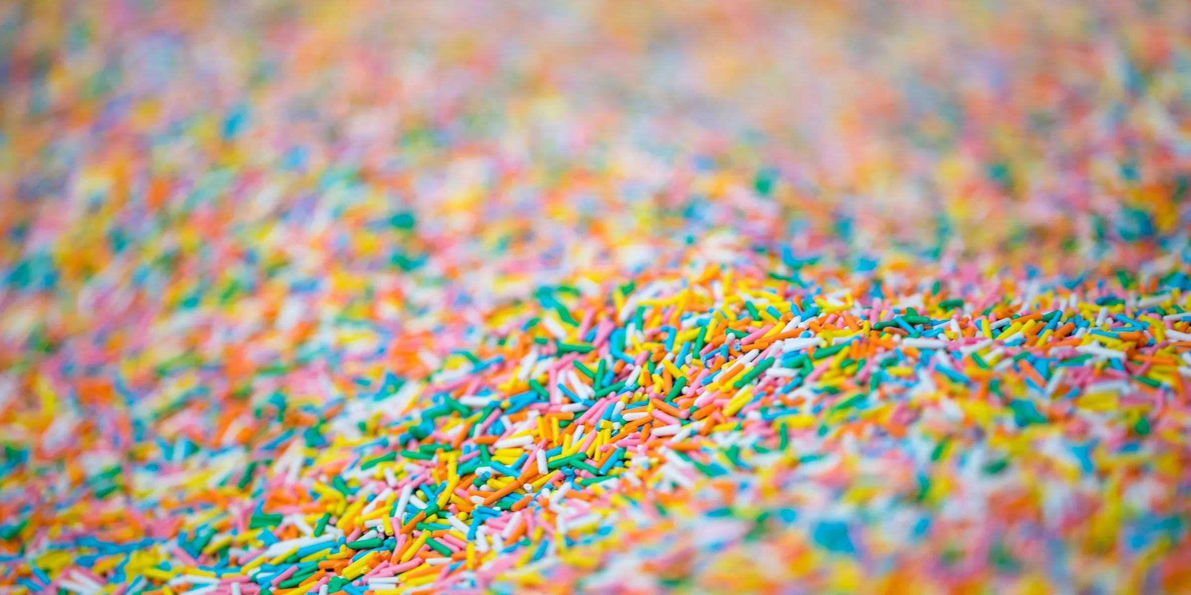 assorted-color sprinkles