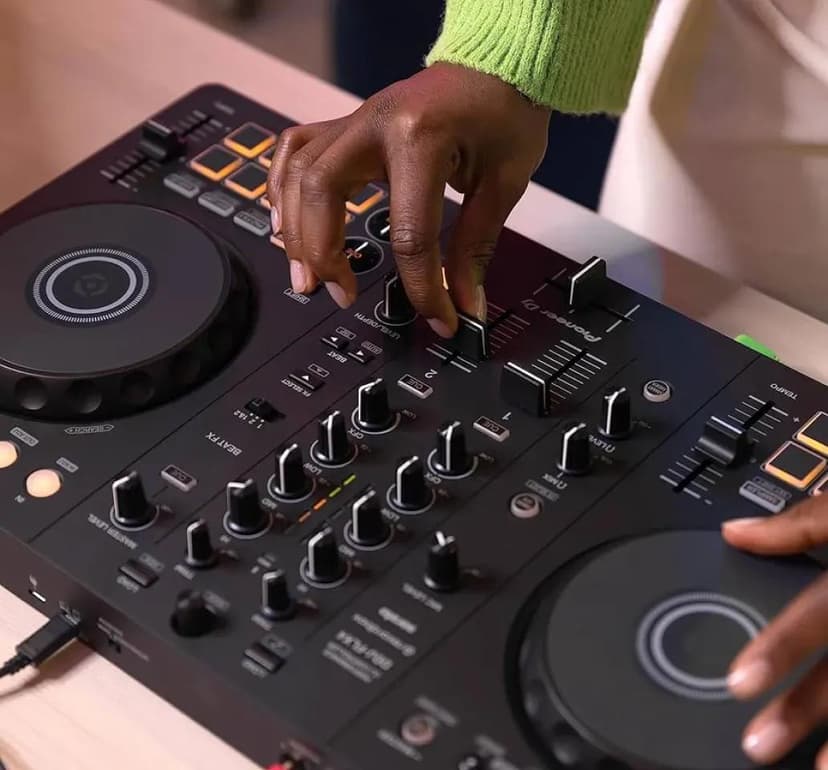 Music imagery featuring Pioneer DDJ-FLX4 2-channel DJ Controller