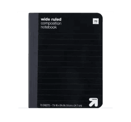 Picture of the product: Wide Ruled Composition Notebook