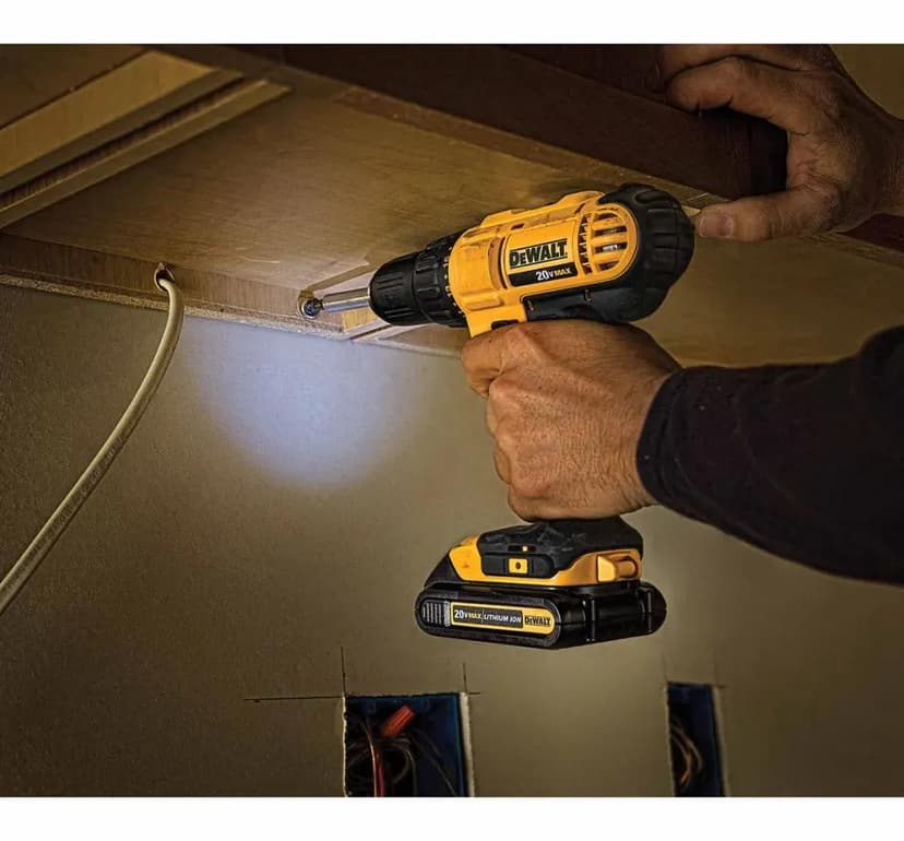 DIY imagery featuring DeWalt Cordless Drill/Driver Kit
