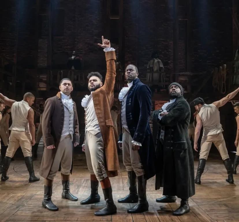 Theater imagery featuring Hamilton